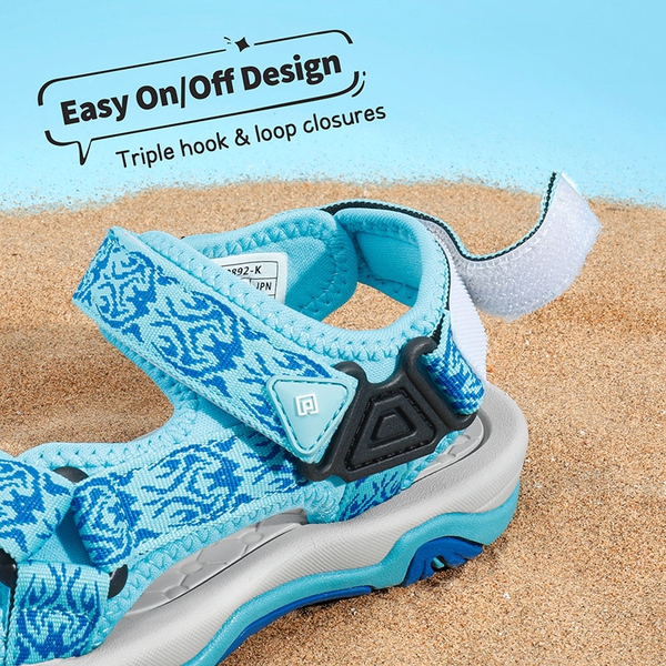 Boys and Girls Strap Sports Sandals - BABY BLUE - 3